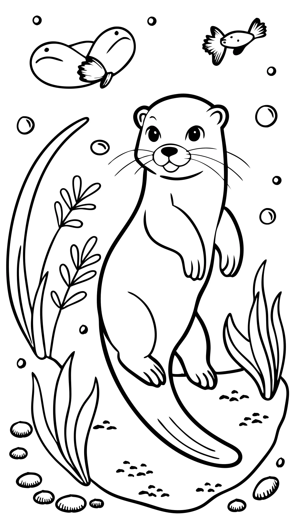 otter coloring page